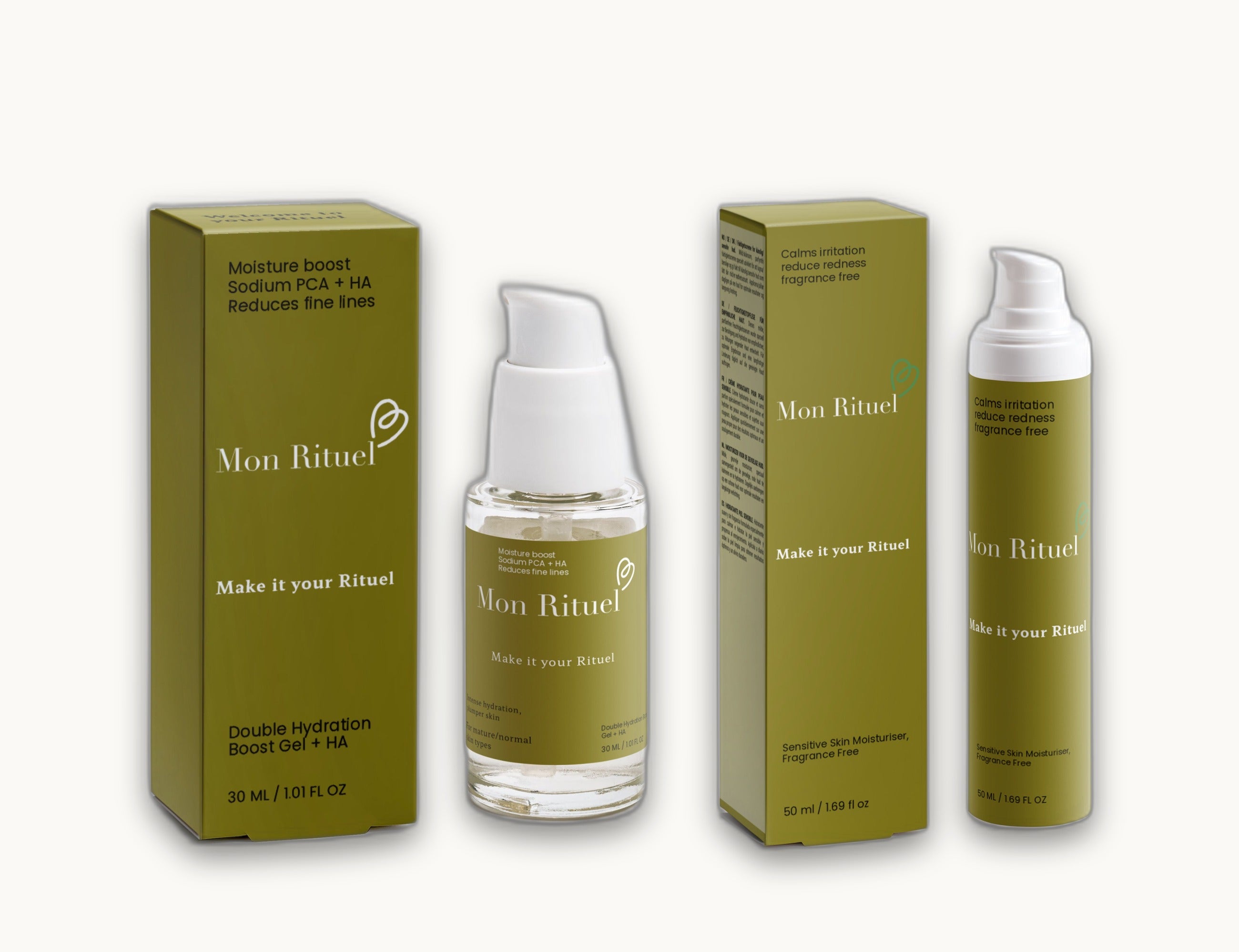 The Hydratatie Rituel — Double Hydration Boost Gel & Sensitive Skin Moisturiser