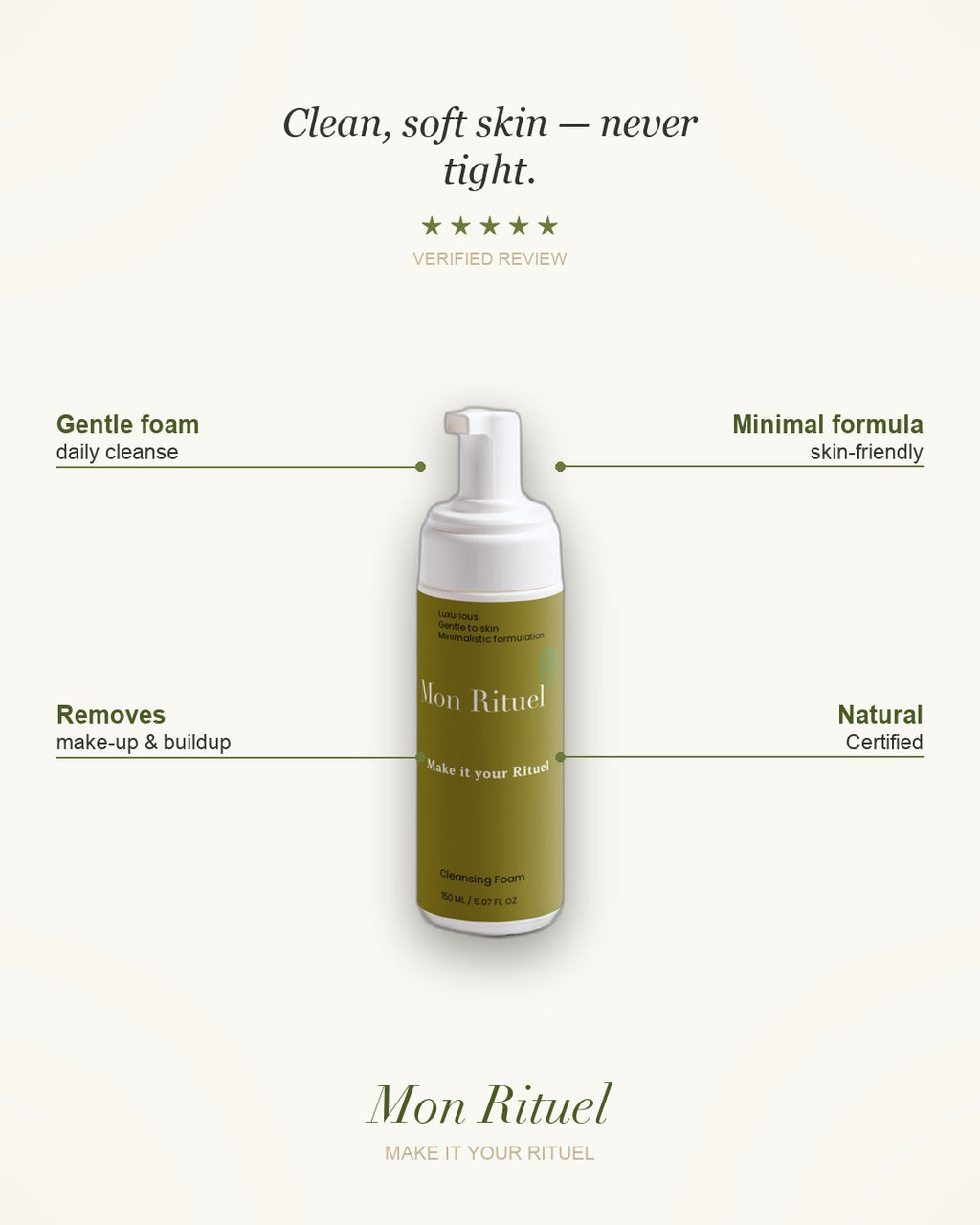 Cleansing Foam — what it does