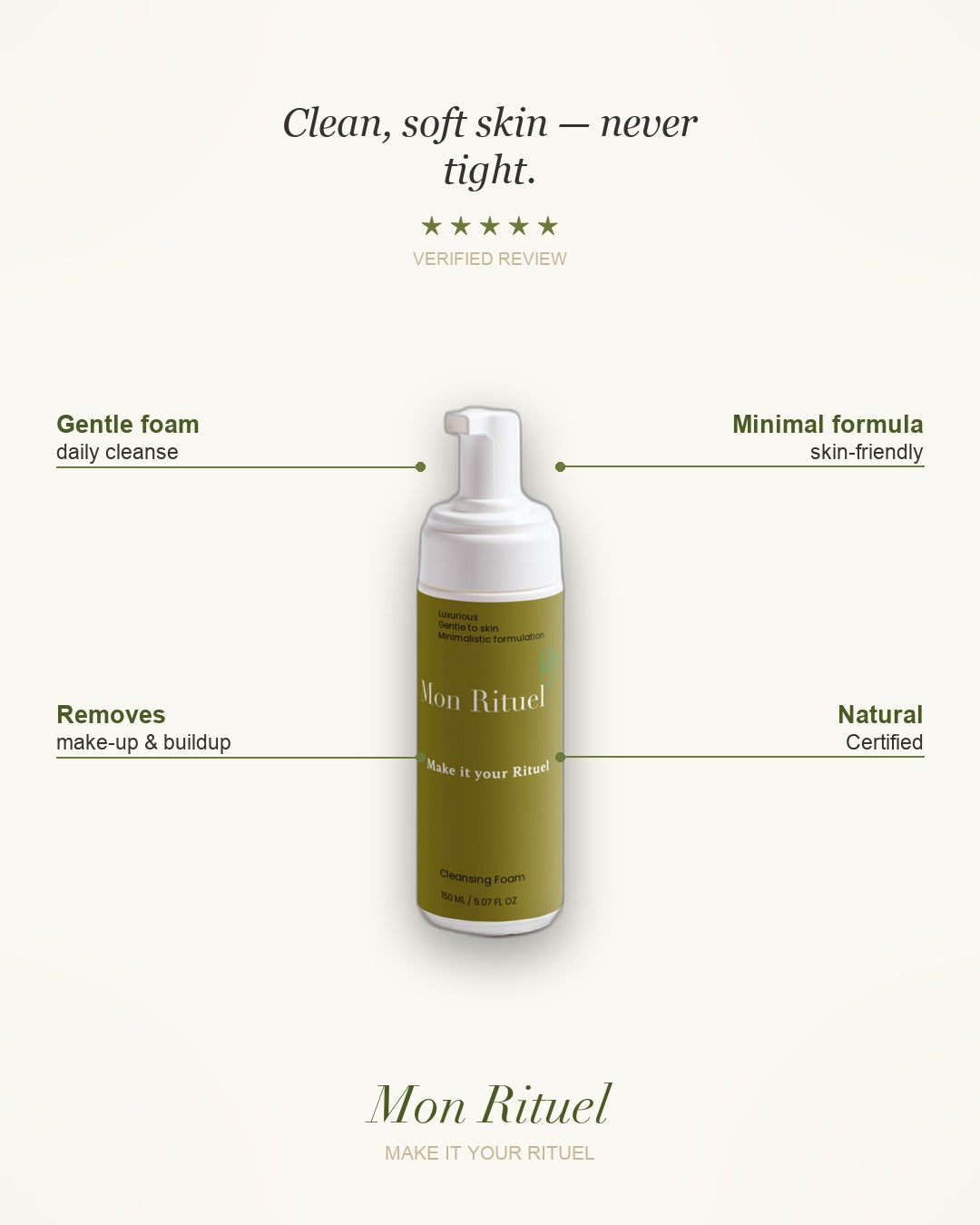 Cleansing Foam — what it does