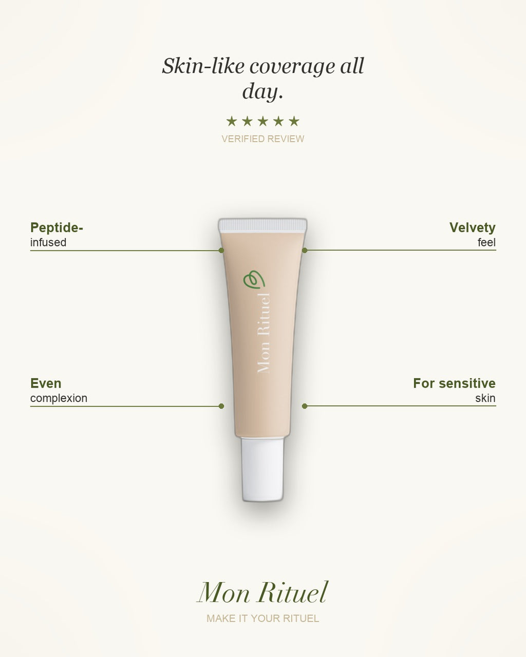 Foundation with Peptides — what it does