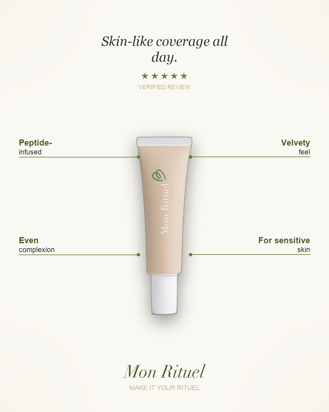 Foundation with Peptides — what it does