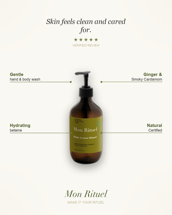 Hand & Body Wash, Ginger & Smoky Cardamom