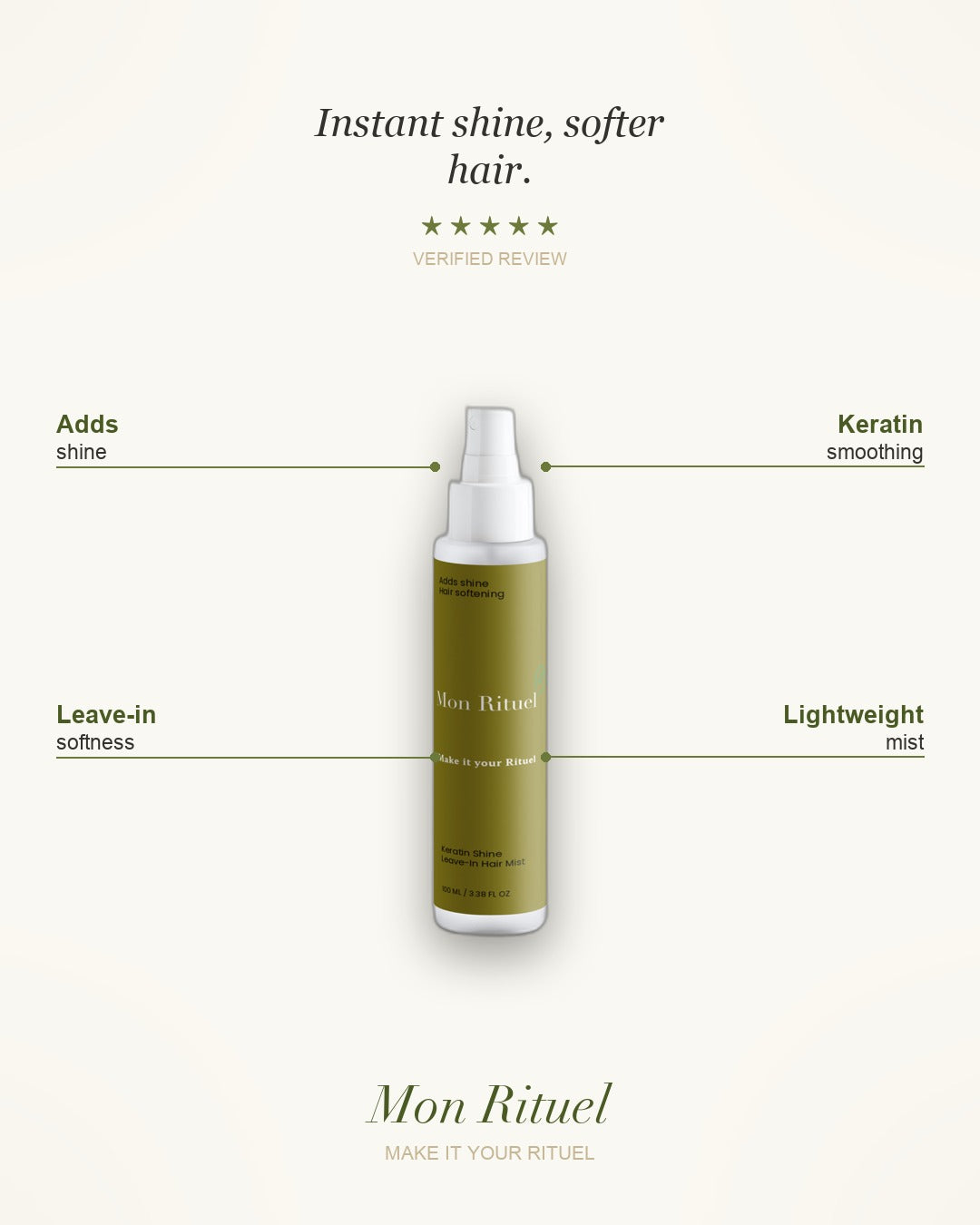 Keratin Shine Leave-In Hair Mist — what it does