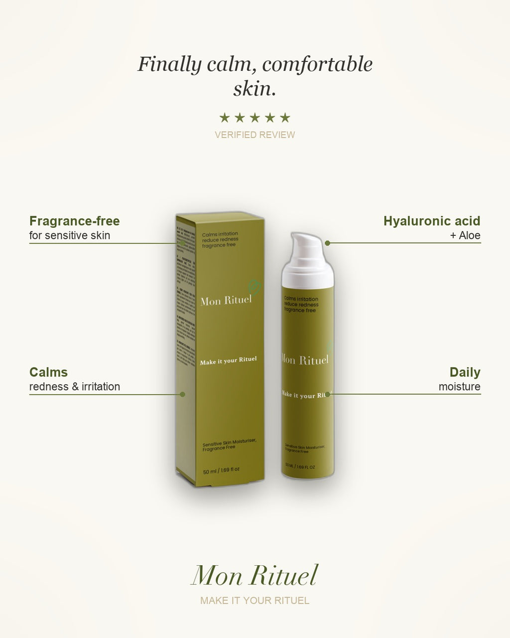 Sensitive Skin Moisturiser — what it does