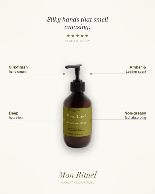 Silk Skin Hand Cream, Woody Amber & Leather